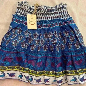 RAGA Boho Mini Skirt,‎ NEW medium